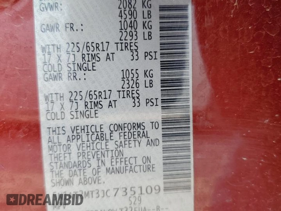 2018 Nissan Rogue SV with VIN 5N1AT2MT3JC735109, listed as a Copart auction lot 47448065 with Not Provided miles and Salvage Title. Bid and sale history available at carsss.com. Image 12.