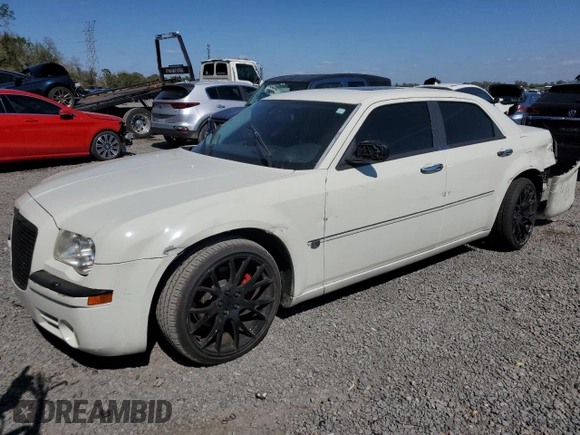 2005 Chrysler 300 with VIN 2C3AA63H35H504149, listed as a Copart auction lot 46455655 with 128,617 mi miles and Salvage Title. Bid and sale history available at carsss.com. Image 1.