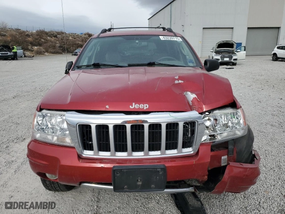 2004 Jeep Grand Cherokee Limited with VIN 1J8GW58N84C257060, listed as a Copart auction lot 43239715 with 113,541 mi miles and Salvage Title. Bid and sale history available at carsss.com. Image 5.