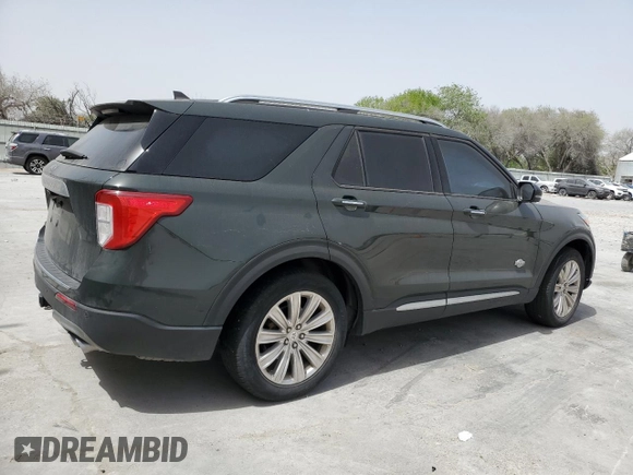 2022 Ford Explorer King Ranch with VIN 1FM5K7LC4NGC46302, listed as a Copart auction lot 49409195 with 33,300 mi miles and Salvage Title. Bid and sale history available at carsss.com. Image 3.