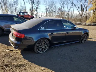 2013 Audi S4 Premium Plus with VIN WAUBGAFL1DA157013, listed as a Copart auction lot 80923914 with 91,221 mi miles and Salvage Title. Bid and sale history available at carsss.com. Image 3.