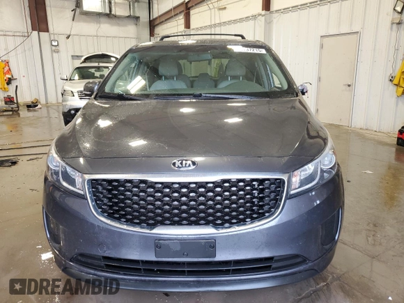 2016 Kia Sedona LX with VIN KNDMB5C17G6165581, listed as a Copart auction lot 53737215 with 160,030 mi miles and Non Repairable. Bid and sale history available at carsss.com. Image 5.