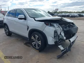 2020 Mitsubishi Outlander Sport ES 2.0 with VIN JA4AP3AUXLU011629, listed as a IAAI auction lot 41307841 with 53,011 mi miles. Bid and sale history available at carsss.com. Image 1.