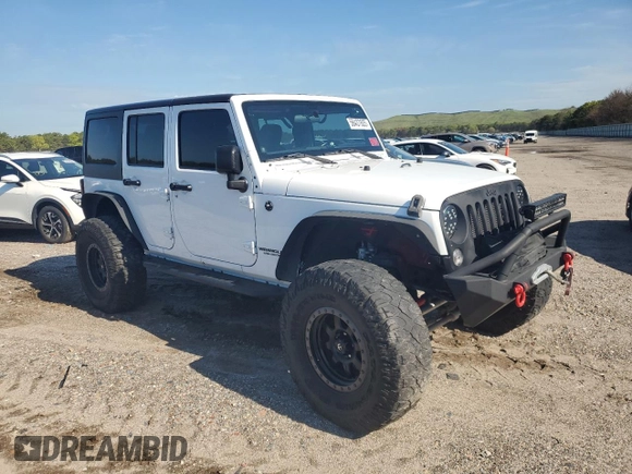 2014 Jeep Wrangler Unlimited Sport with VIN 1C4BJWDG4EL125251, listed as a Copart auction lot 56437605 with 76,867 mi miles and Clean Title. Bid and sale history available at DreamBid. Image 4.