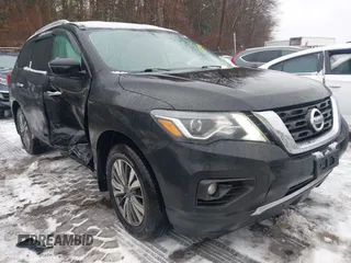 2020 Nissan Pathfinder SV with VIN 5N1DR2BM1LC649498, listed as a IAAI auction lot 41511446 with 52,949 mi miles. Bid and sale history available at carsss.com. Image 1.