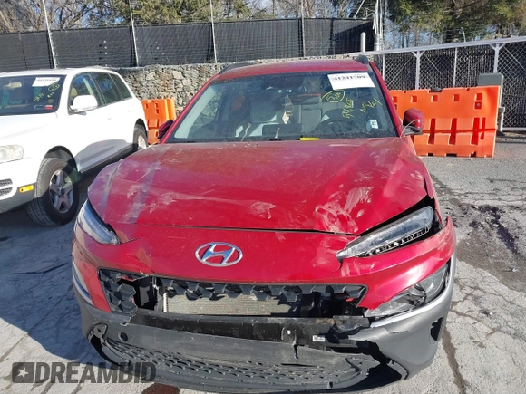 2022 Hyundai Kona SEL with VIN KM8K6CAB2NU890103, listed as a IAAI auction lot 41241709 with 54,868 mi miles. Bid and sale history available at carsss.com. Image 11.