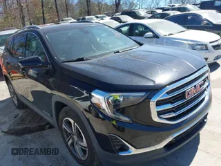 2020 GMC Terrain SLT with VIN 3GKALPEV9LL251989, listed as a IAAI auction lot 41681603 with 101,926 mi miles. Bid and sale history available at carsss.com. Image 1.