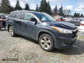2015 Toyota Highlander Limited with VIN 5TDDKRFHXFS128698, listed as a Copart auction lot 52610495 with 161,412 mi miles and Salvage Title. Bid and sale history available at carsss.com. Image 4.