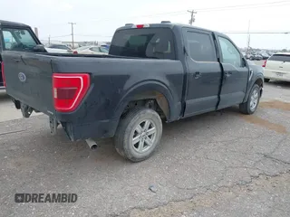 2021 Ford F-150 XL with VIN 1FTEW1C82MKD57251, listed as a IAAI auction lot 41888553 with 75,813 mi miles. Bid and sale history available at carsss.com. Image 3.