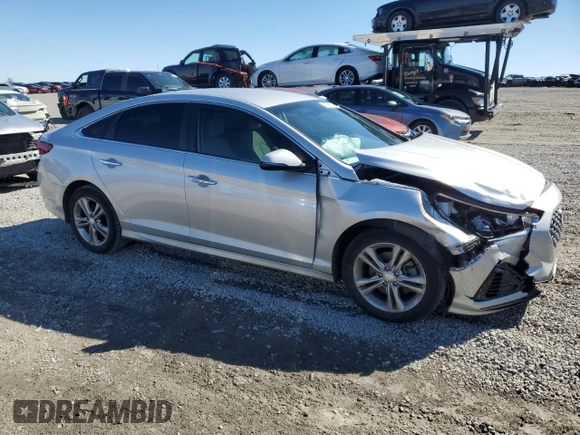 2019 Hyundai Sonata SEL with VIN 5NPE34AF4KH749655, listed as a Copart auction lot 47893025 with 101,091 mi miles and Salvage Title. Bid and sale history available at DreamBid. Image 4.