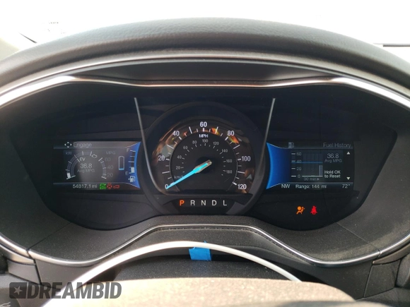 2018 Ford Fusion Hybrid S with VIN 3FA6P0UU8JR145166, listed as a Copart auction lot 71016294 with 54,817 mi miles and Salvage Title. Bid and sale history available at carsss.com. Image 9.