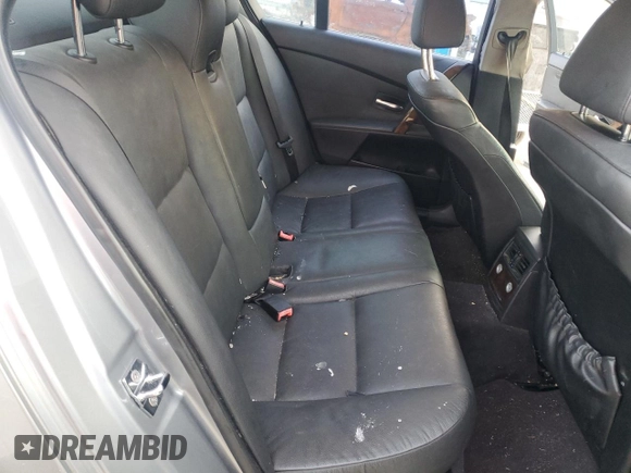 2005 BMW 5 Series 525i with VIN WBANA53525B863723, listed as a Copart auction lot 61230645 with 209,294 mi miles and Salvage title. Bid and sale history available at DreamBid. Image 10.