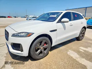 2018 Jaguar F-Pace S z VIN SADCM2FV6JA271449, wystawiony jako Copart lot #60532485 z przebiegiem 120 070 mil mil oraz Czysty tytuł • Clean title. Historia ofert i sprzedaży dostępna na DreamBid. Obrazek 1.