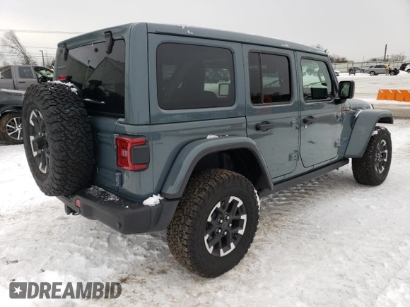 2024 Jeep Wrangler Rubicon with VIN 1C4RJXR66RW237347, listed as a Copart auction lot 88774995 with 18,018 mi miles and Salvage Title. Bid and sale history available at DreamBid. Image 3.