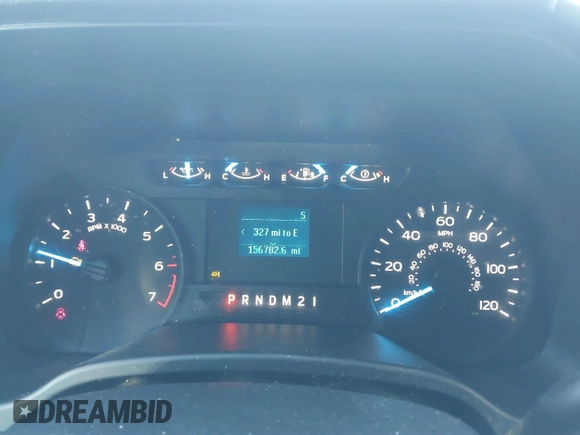 2017 Ford F-150 XL with VIN 1FTFX1EF3HFB90524, listed as a IAAI auction lot 41451534 with 156,782 mi miles. Bid and sale history available at carsss.com. Image 7.