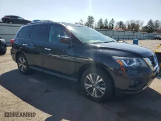 2017 Nissan Pathfinder S with VIN 5N1DR2MM2HC654276, listed as a Copart auction lot 53468035 with 129,159 mi miles and Salvage Title. Bid and sale history available at carsss.com. Image 4.