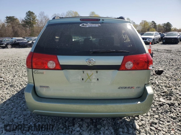 2008 Toyota Sienna CE with VIN 5TDZK23CX8S136339, listed as a Copart auction lot 51931555 with 174,665 mi miles and Salvage Title. Bid and sale history available at carsss.com. Image 6.