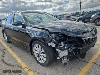 2016 Kia Optima EX with VIN 5XXGU4L34GG044575, listed as a Copart auction lot 53453945 with 148,110 mi miles and Clean Title. Bid and sale history available at carsss.com. Image 1.