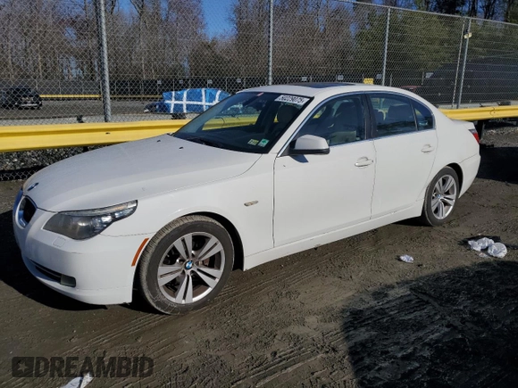 2010 BMW 5 Series 528i with VIN WBANU5C56AC366010, listed as a Copart auction lot 50229075 with 125,766 mi miles and Salvage Title. Bid and sale history available at DreamBid. Image 1.