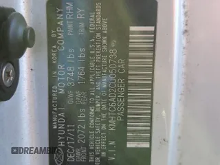 2012 Hyundai Veloster w/Gray Int с VIN KMHTC6AD2CU050738, выставлен на аукционе Copart как лот 42136435 с пробегом 151 482 миль миль и Списание • Salvage title. История ставок и продаж доступна на DreamBid. Изображение 15.