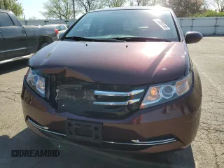 2015 Honda Odyssey EX with VIN 5FNRL5H49FB038016, listed as a Copart auction lot 54004185 with 132,919 mi miles and Salvage Title. Bid and sale history available at DreamBid. Image 5.