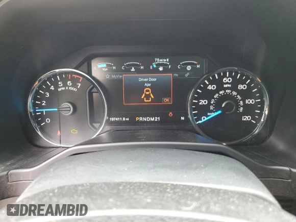 2015 Ford F-150 XLT with VIN 1FTEW1EF3FFB60287, listed as a Copart auction lot 52532545 with 197,411 mi miles and Salvage Title. Bid and sale history available at carsss.com. Image 9.