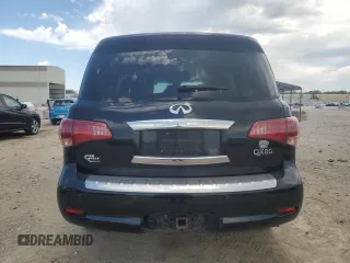 2017 Infiniti QX80 with VIN JN8AZ2NE7H9154114, listed as a Copart auction lot 58202525 with 155,750 mi miles and Salvage title. Bid and sale history available at DreamBid. Image 6.