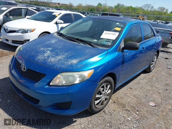 2009 Toyota Corolla with VIN 1NXBU40EX9Z065519, listed as a IAAI auction lot 42057981 with 201,480 mi miles. Bid and sale history available at carsss.com. Image 2.
