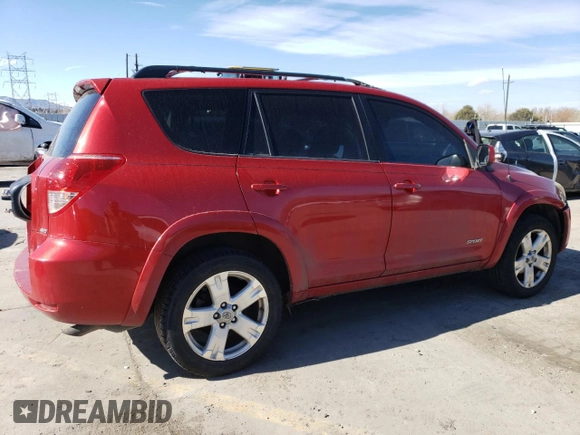 2007 Toyota RAV4 Sport with VIN JTMBK32V875024119, listed as a Copart auction lot 47658415 with 237,826 mi miles and Salvage Title. Bid and sale history available at carsss.com. Image 3.
