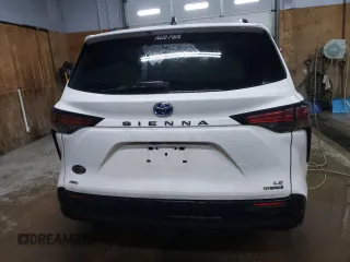 2021 Toyota Sienna LE with VIN 5TDBSKFCXMS023725, listed as a Copart auction lot 81284903 with Not provided miles and Salvage title. Bid and sale history available at DreamBid. Image 6.