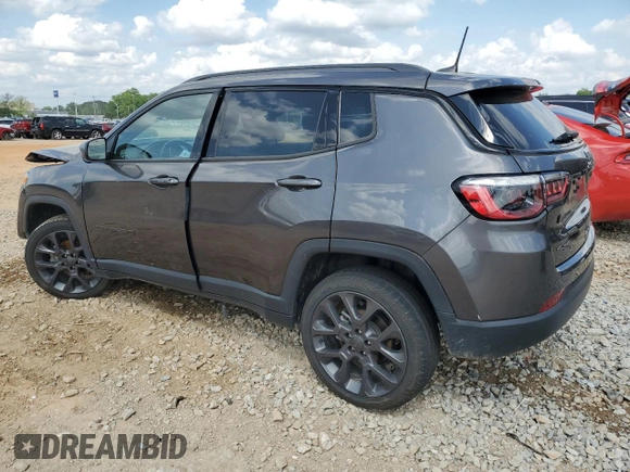 2021 Jeep Compass 80th Anniversary with VIN 3C4NJDEB5MT570640, listed as a Copart auction lot 55100885 with 47,232 mi miles and Salvage title. Bid and sale history available at DreamBid. Image 2.