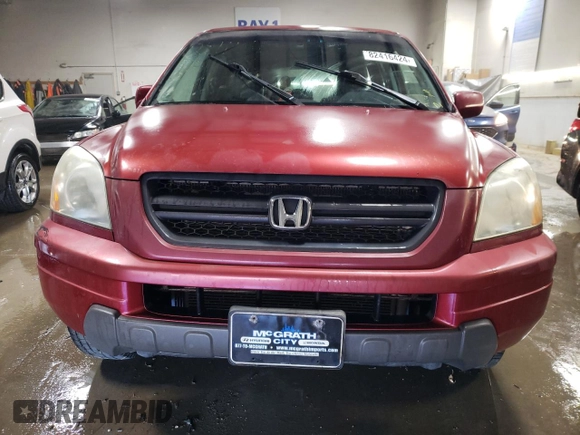 2003 Honda Pilot EX with VIN 2HKYF18553H562314, listed as a Copart auction lot 82416424 with 185,200 mi miles and Salvage Title. Bid and sale history available at DreamBid. Image 5.