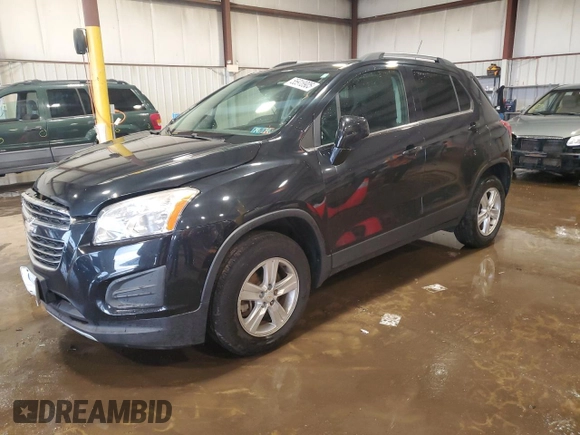 2016 Chevrolet Trax LT with VIN KL7CJPSB2GB653345, listed as a Copart auction lot 55918905 with 64,794 mi miles and Salvage Title. Bid and sale history available at DreamBid. Image 1.