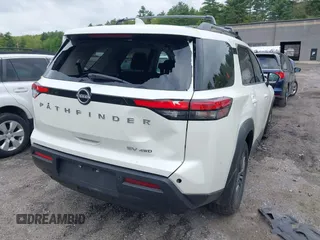 2024 Nissan Pathfinder SV with VIN 5N1DR3BC6RC240547, listed as a IAAI auction lot 42257858 with 13,465 mi miles and . Bid and sale history available at DreamBid. Image 4.