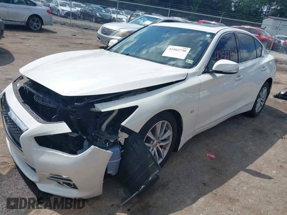 2015 Infiniti Q50 Sport z VIN JN1BV7AP4FM330923, wystawiony jako IAAI lot #42562750 z przebiegiem 89 953 mil mil oraz . Historia ofert i sprzedaży dostępna na DreamBid. Obrazek 2.