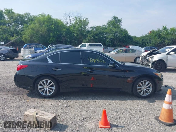2015 Infiniti Q50 Premium z VIN JN1BV7AR6FM419099, wystawiony jako IAAI lot #42483126 z przebiegiem 100 960 mil mil oraz . Historia ofert i sprzedaży dostępna na DreamBid. Obrazek 14.
