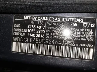 2013 Mercedes-Benz C-Class C 300 Sport with VIN WDDGF8AB8DR246409, listed as a IAAI auction lot 41596608 with 116,476 mi miles. Bid and sale history available at carsss.com. Image 9.