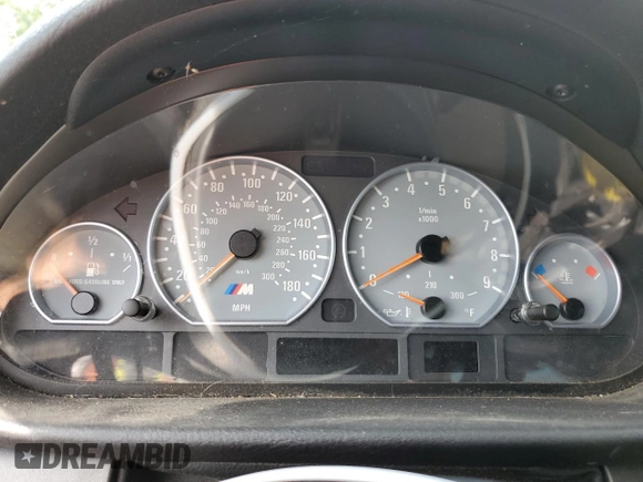 2002 BMW 3 Series M3 with VIN WBSBL93492JR17575, listed as a Copart auction lot 58530895 with Not provided miles and Clean title. Bid and sale history available at DreamBid. Image 9.