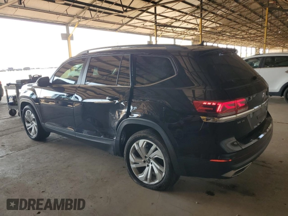 2021 Volkswagen Atlas SE with VIN 1V2WR2CA6MC596444, listed as a Copart auction lot 57615625 with 56,749 mi miles and Salvage title. Bid and sale history available at DreamBid. Image 2.
