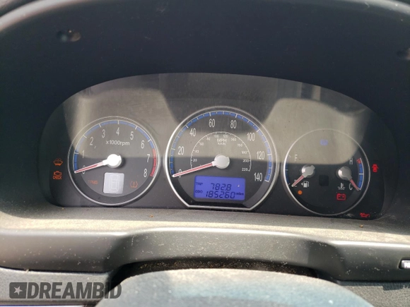 2007 Hyundai Santa Fe GLS with VIN 5NMSG73D17H082911, listed as a Copart auction lot 60974815 with 185,260 mi miles and Clean title. Bid and sale history available at DreamBid. Image 9.