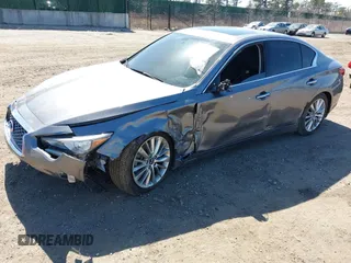 2021 Infiniti Q50 Luxe with VIN JN1EV7BR5MM751785, listed as a IAAI auction lot 41817093 with 48,331 mi miles and . Bid and sale history available at DreamBid. Image 18.