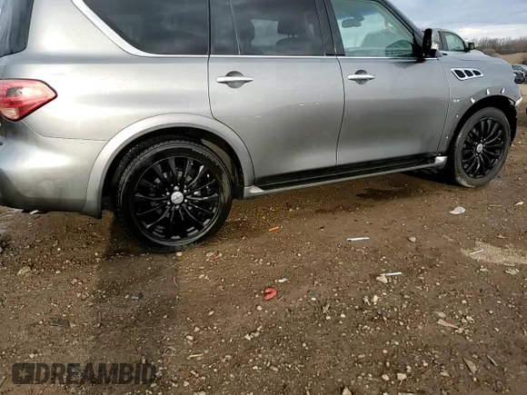 2016 Infiniti QX80 with VIN JN8AZ2NE6G9124049, listed as a Copart auction lot 50209445 with 142,449 mi miles and Salvage Title. Bid and sale history available at carsss.com. Image 15.