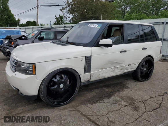 2010 Land Rover Range Rover SC with VIN SALMF1E48AA312377, listed as a Copart auction lot 58079295 with 155,103 mi miles and Salvage title. Bid and sale history available at DreamBid. Image 1.