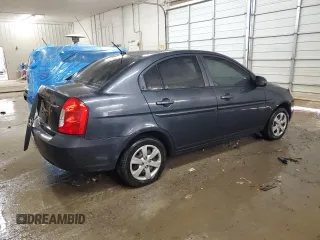 2009 Hyundai Accent Auto GLS with VIN KMHCN46C19U340590, listed as a Copart auction lot 50507405 with 170,526 mi miles and Salvage Title. Bid and sale history available at carsss.com. Image 3.