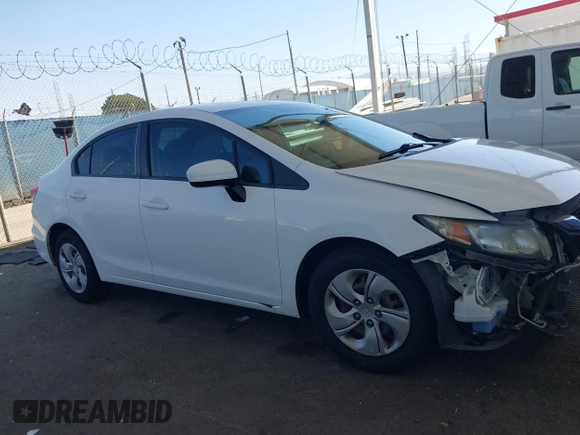 2015 Honda Civic Sedan LX with VIN 19XFB2E56FE060580, listed as a IAAI auction lot 41988820 with 65,924 mi miles. Bid and sale history available at carsss.com. Image 14.