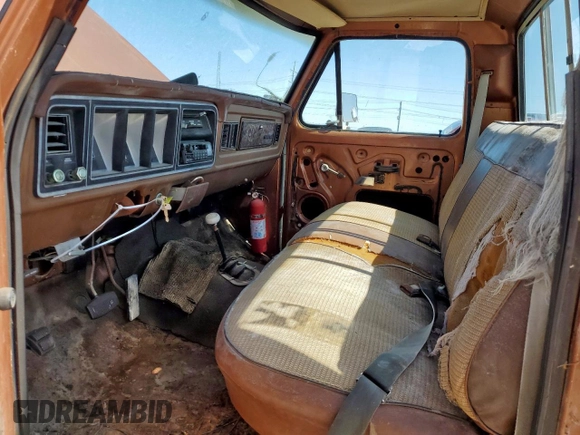 1978 Ford F-150 with VIN F14HRCG4756, listed as a Copart auction lot 59970475 with 55,026 mi miles and Clean title. Bid and sale history available at DreamBid. Image 7.