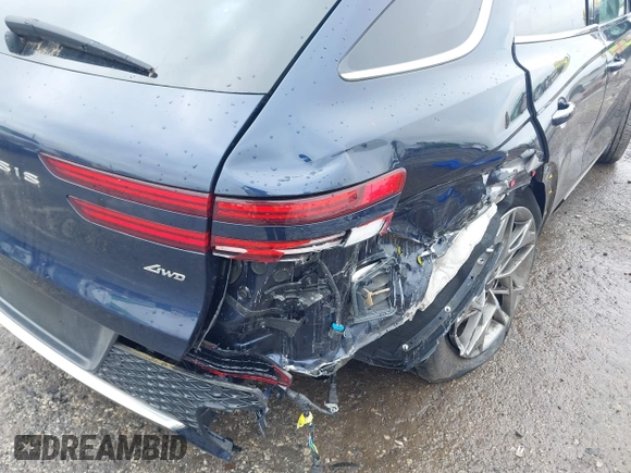 2023 Genesis GV70 2.5T with VIN KMUMADTB7PU130120, listed as a IAAI auction lot 42460466 with 25,802 mi miles and . Bid and sale history available at DreamBid. Image 16.