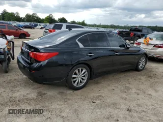2014 Infiniti Q50 Premium with VIN JN1BV7AP6EM680844, listed as a Copart auction lot 60309715 with 182,173 mi miles and Salvage title. Bid and sale history available at DreamBid. Image 3.