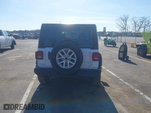 2023 Jeep Wrangler Sport S with VIN 1C4HJXDN4PW702277, listed as a IAAI auction lot 41835864 with 27,768 mi miles and . Bid and sale history available at DreamBid. Image 16.