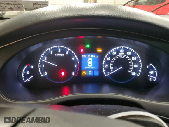 2009 Hyundai Genesis with VIN KMHGC46E99U043642, listed as a Copart auction lot 43167365 with 114,860 mi miles and Salvage Title. Bid and sale history available at DreamBid. Image 9.